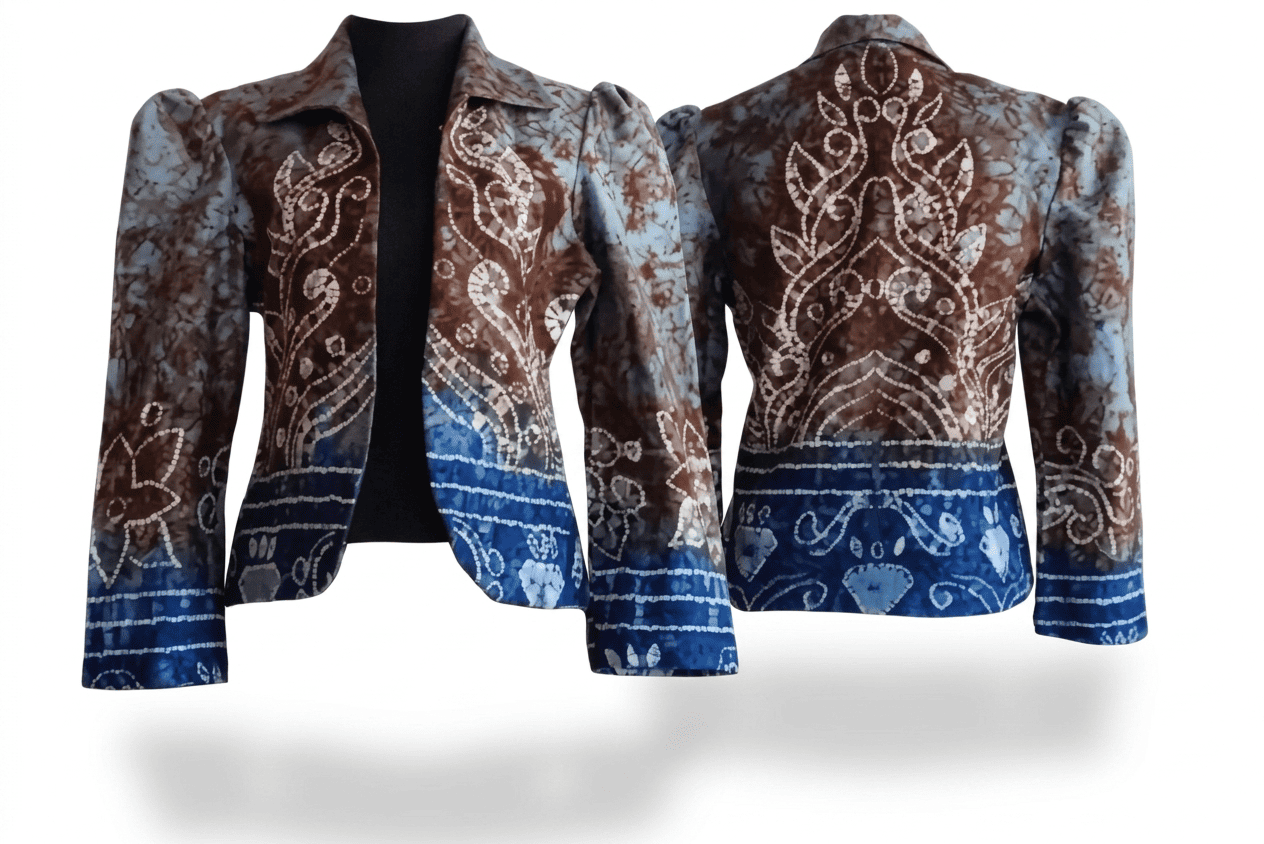 Riak Air Guci – Upcycled Sasirangan Blazer